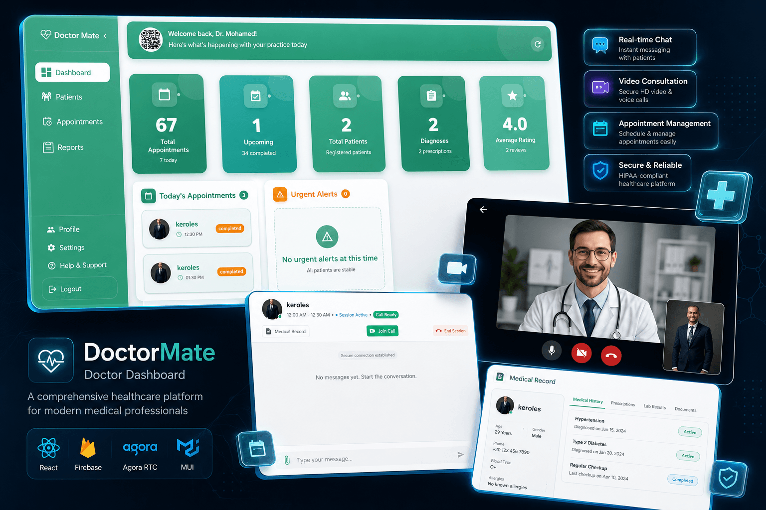 DoctorMate – Doctor Dashboard